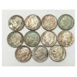 11-1964 Eisenhower 90% Silver Dimes