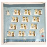 2004 Year of the Monkey Stamp Uncut Press Sheet