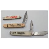 3 Vintage Themed Pocket Knives