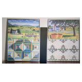 Two 18' x 24ï¿½' Framed Countryside & Quilt Puzzles