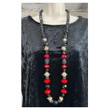 Fancy Beaded Fashion Necklace