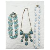 Beautiful Blues! 3 Fashion Necklaces