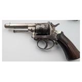 Antique Pinfire Revolver w/Camp Soft Case
