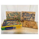 3 Scroll Saw Art & Vintage Hawaii Puzzle