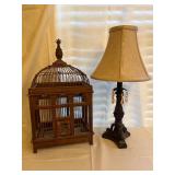 18' Wooden Birdhouse Decor & 19' Lamp