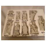 Bisque 10 pc Nativity Set