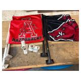 4 Razorback Window Flags & Flag Brackets