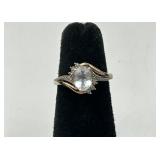 Alwand Vahan 925 & 10K Gold Topaz & Diamond Ring