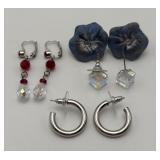 4 Pairs of Fashion Earrings