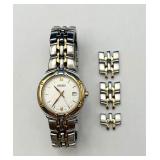 Ladies Seiko Quartz Wrist Watch w/ Extra Links