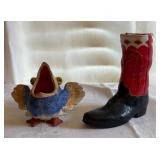 2 Ceramic Decor Items