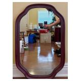 Vtg. Style Wood Framed Wall Mirror