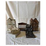 Vintage Pottery Planters & Bookends Lot