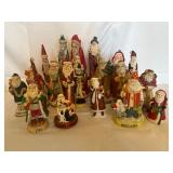 Lot of 21 Santa Clauses