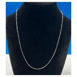 18' Sterling Silver Box Chain Necklace