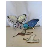 4 Stained Glass Sun Catchers