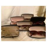 Lot of 6 Sunlasses & Readers with Cases
