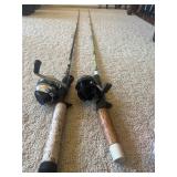 2 Vintage Rod and Reel Combos