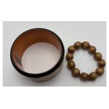 2 Wood Fashion Bracelets