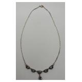 Sterling Silver & Aquamarine Necklace