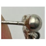 Pair of Silver Tone Loop Earrings