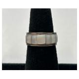 Sterling Silver & Mother-of-Pearl Ring