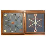 2 Hand-Painted Wood Wahoo/Star Game Boards