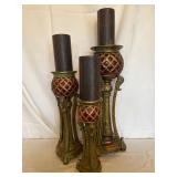 3 Beautiful Candleholders