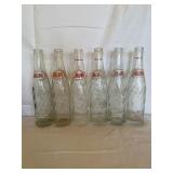 6 Vintage Pepsi-Cola Bottles
