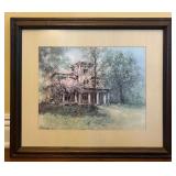 Print 'Old Lady in Lavender Lace' Signed