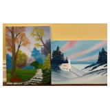 2 Original Landscape Paintings, Both Signed