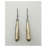 Interesting Sterling Silver Dangle Earrings