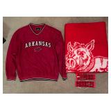 AR Razorback Pullover, Throw & Face Masks