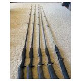 Lot of 5 Vintage Variety of Rods