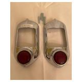 Reproduction 51-52 Chevy TL Bezels w/Reflectors Pr