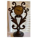 Metal Richard Ward Winchester Ornate Mantle Clock