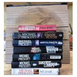 Michael Prescott Books & Wooden Dolly Lot
