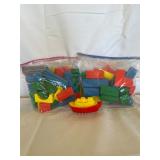 2 Handmade Wooden Blocks & Avon Soap/Nail Brush