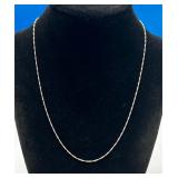 Sterling Silver Twisted Serpentine Chain Necklace