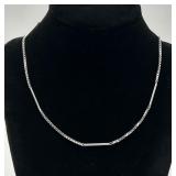 14K White Gold Chain Necklace