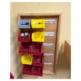 Modular Wall-Mounted Storage Bin System &Contents