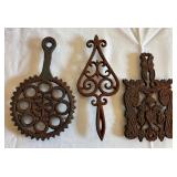 3 Old Very Rusty Trivets