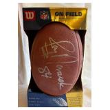 NFL On Field Ball Signed By Jay Novacek #84