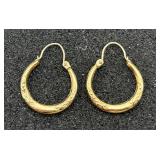 Pair of 14K Gold Hoops