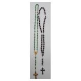 2 Long Beautiful Rosary Pieces