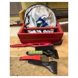 Car Window Shade, 4 Ice Scrapers and Caddy