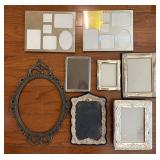 Large Lot of Silver Colored Picture Frames
