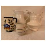 Nice Lot of 4 Vintage Pitchers