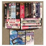 21 VHS Movies & 2 Head Cleaners