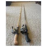 VTG Zebco combo & Zebco UL3 with Rod